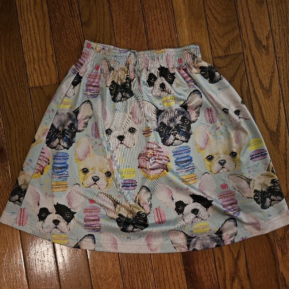 Girl's Monday's Child Scotty Dog Skirt & Urban Smalls French Bulldog Skirt Sz 8 - Picture 3 of 7